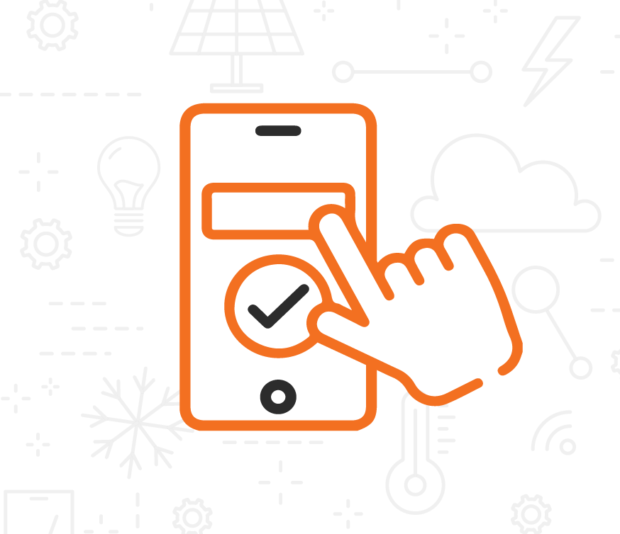 Icon of a hand swiping on a smartphone app.